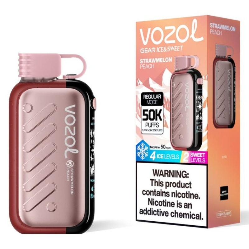 Vozol Gear Ice & Sweet 50000 Strawmelon Peach Geschmack